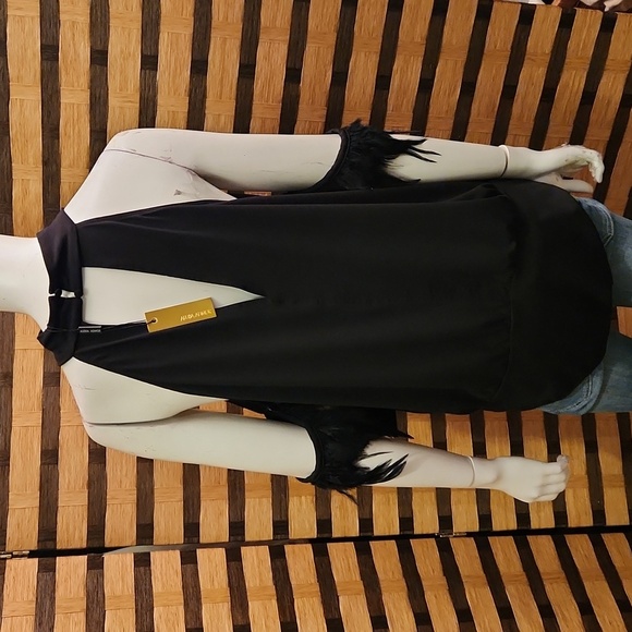 NWT! Boston Proper choker feather armband bodysuit - Picture 8 of 11